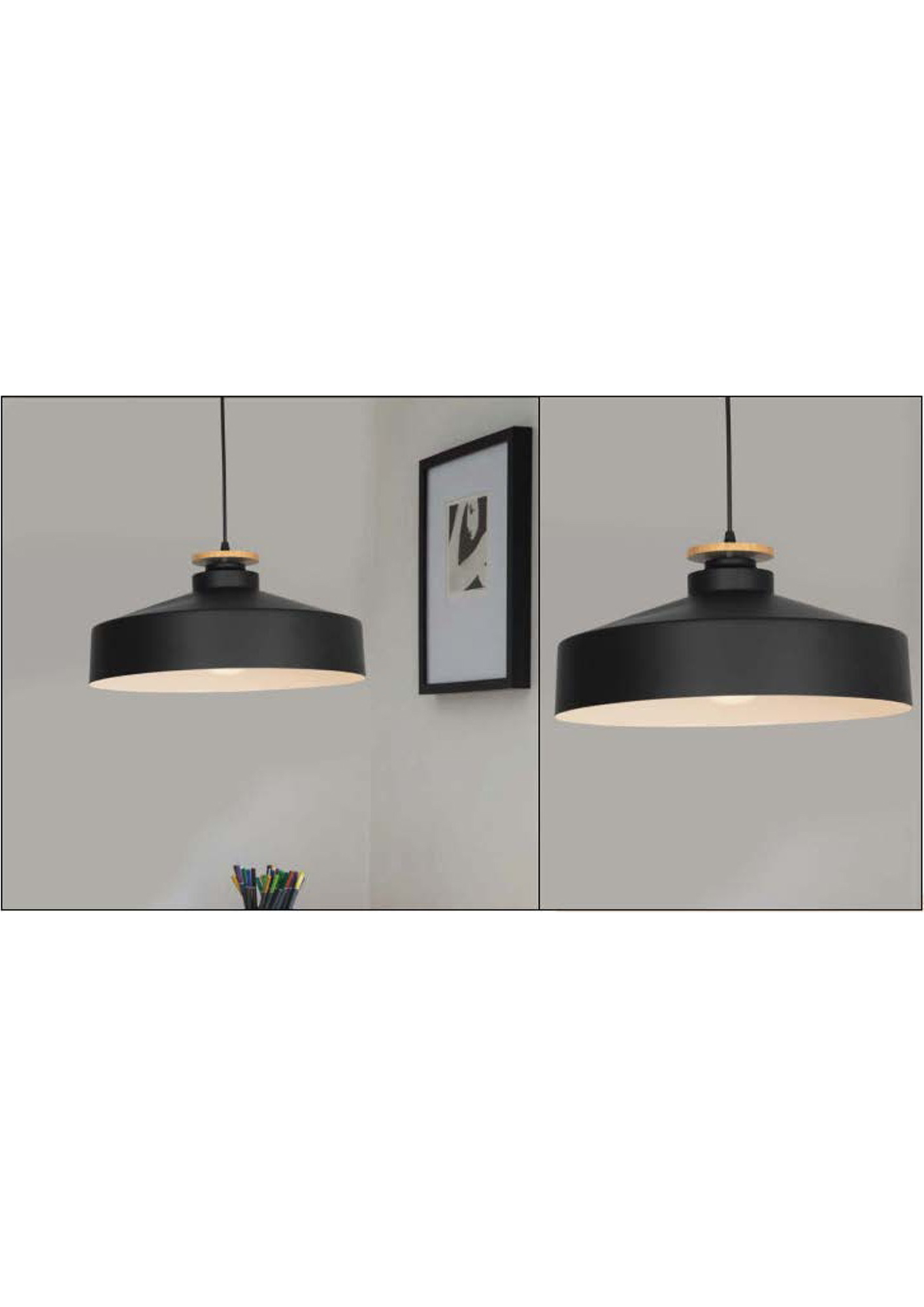 Beyond Lights - Black Pendant Light- GL